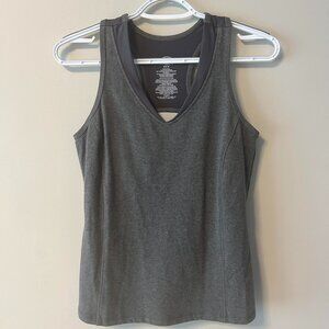 Grey Athletic Works Tank with Built-In Bra (M 8-10)